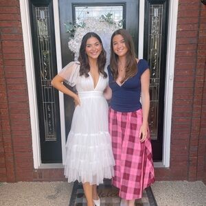 White Showpo Midi Tulle Dress Size 2 (XS)